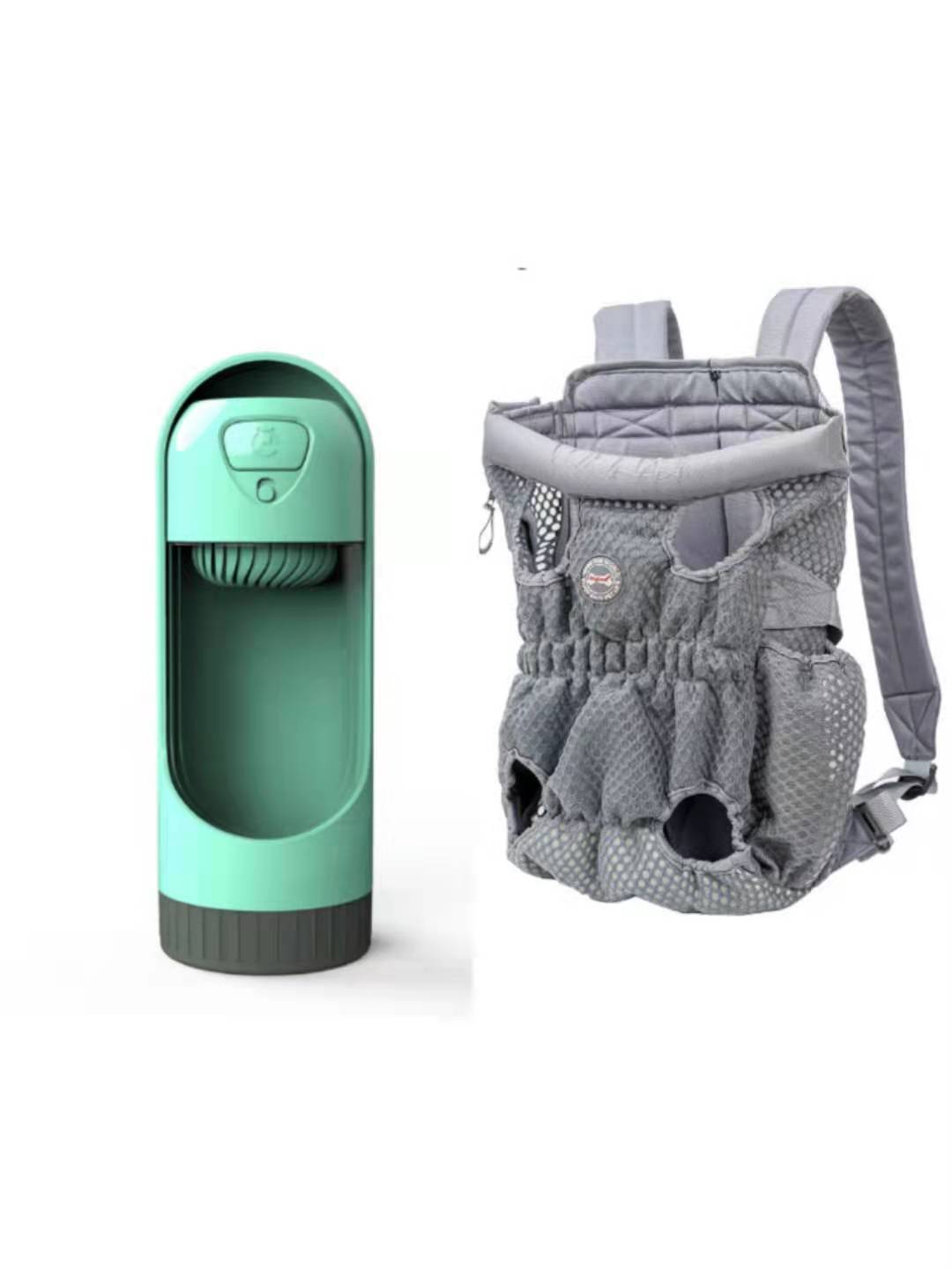 Sac à dos de transport pour animaux de compagnie, sac à bandoulière en maille respirante pour voyage en plein air